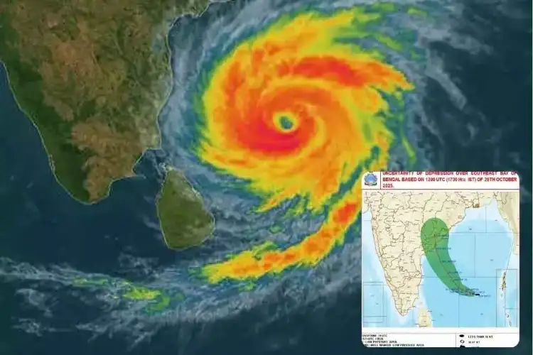 Cyclone Montha positioned 180 km from Andhra coast around Kakinada: IMD