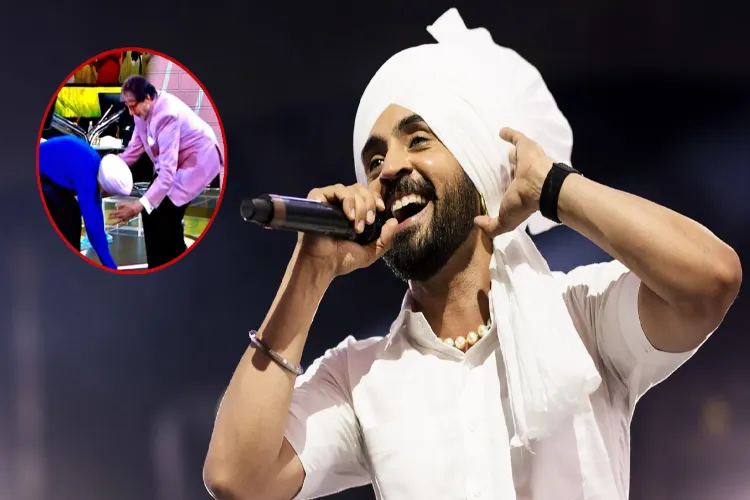 Diljit Dosanjh gets into trouble for touching Amitabh Bachchan's feet.