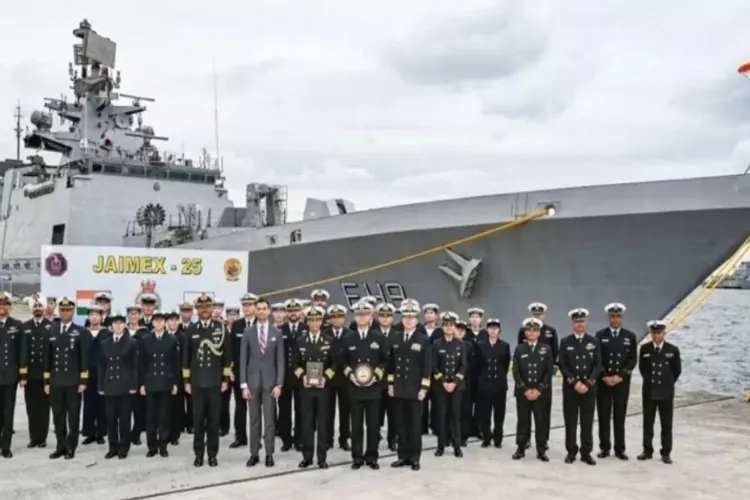 Demonstrating India's maritime power in the Indo-Pacific, INS Sahyadri made a port call in Japan.