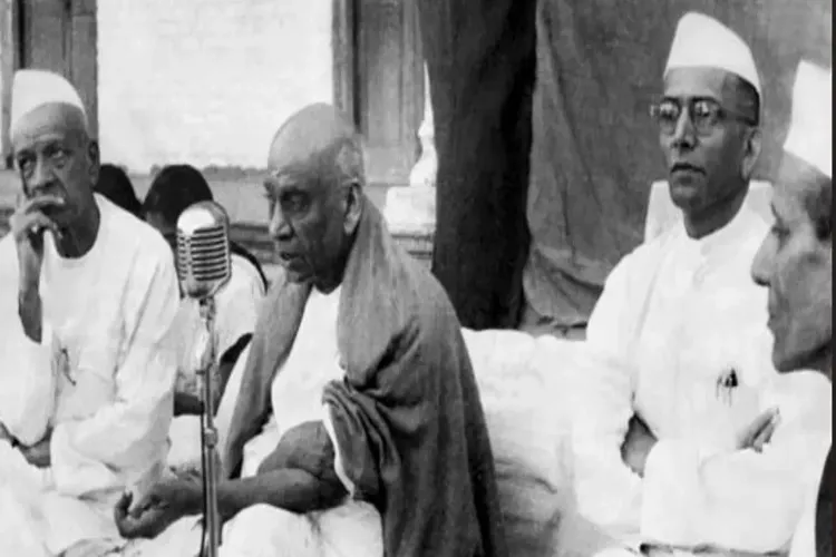 Was Sardar Patel against establishing Muslim settlements?