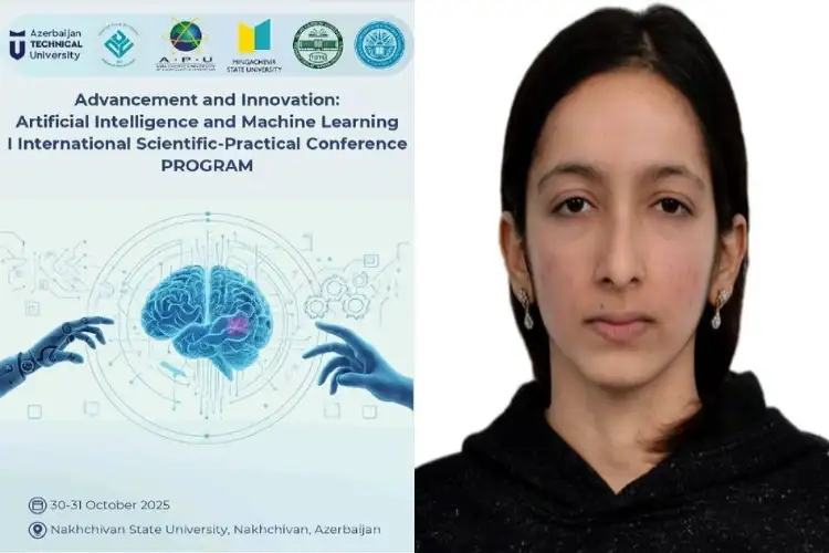 Assam schoolgirl Huma Abia Kanta presents research paper at international AI conference in Azerbaijan