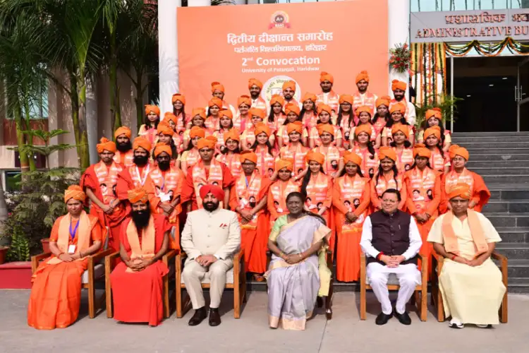 President Droupadi Murmu attends second convocation of University of Patanjali in Haridwar