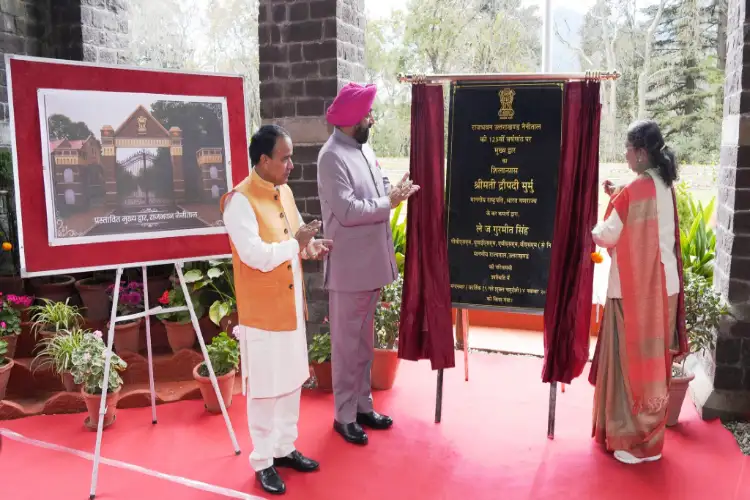 President Murmu lays foundation stone for main gate of Raj Bhavan in Nainital