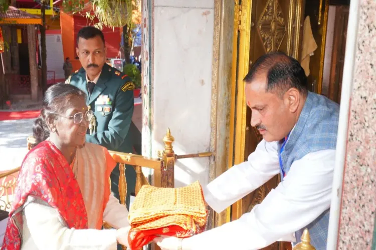 President Draupadi Murmu offered prayers at the Shri Maa Naina Devi Temple in Nainital.
