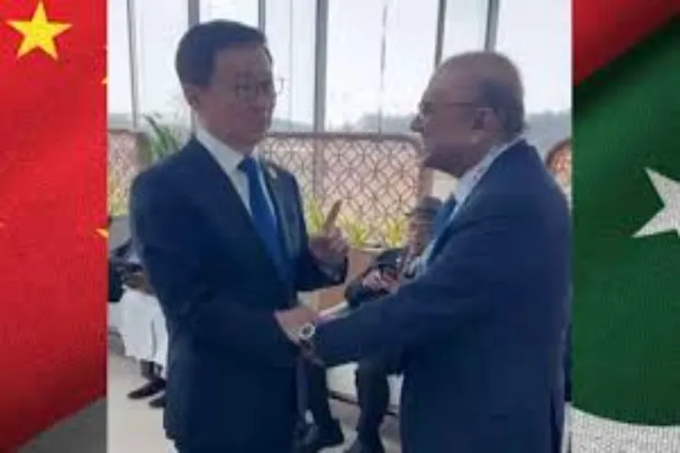Pakistan President Asif Ali Zardari and Chinese Vice President Han Zheng meet in Doha