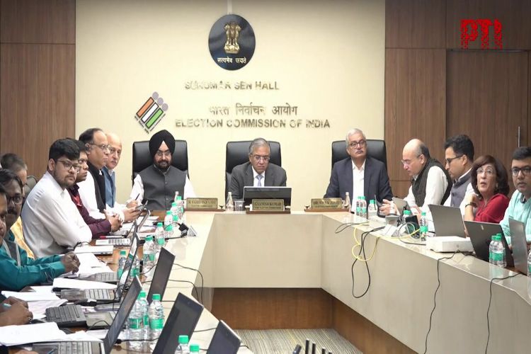 Top officials of the Election Commission are monitoring the ongoing polling in Bihar through a 'live feed'.