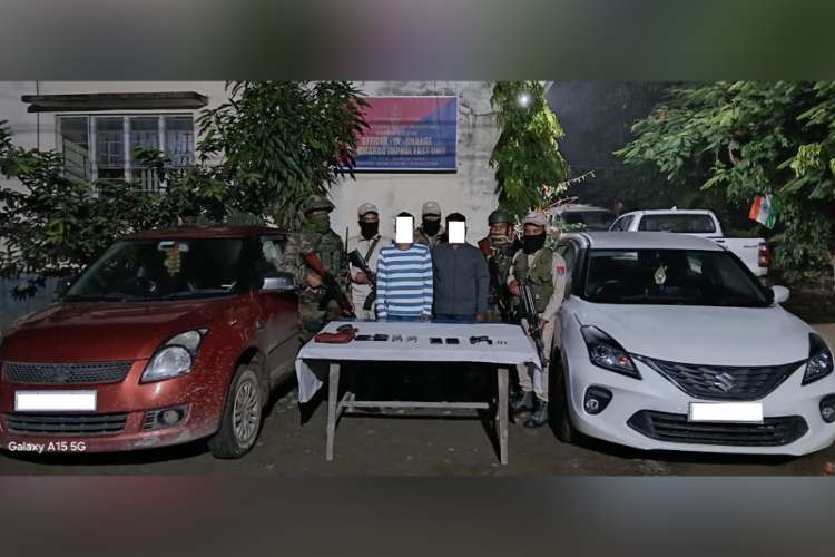 Manipur: Two arrested in Imphal East; pistol, ammunition, cash seized