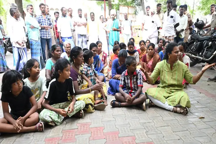 Tamil Nadu: Locals protest after police vehicle rams two-wheeler in Sivaganga, killing three