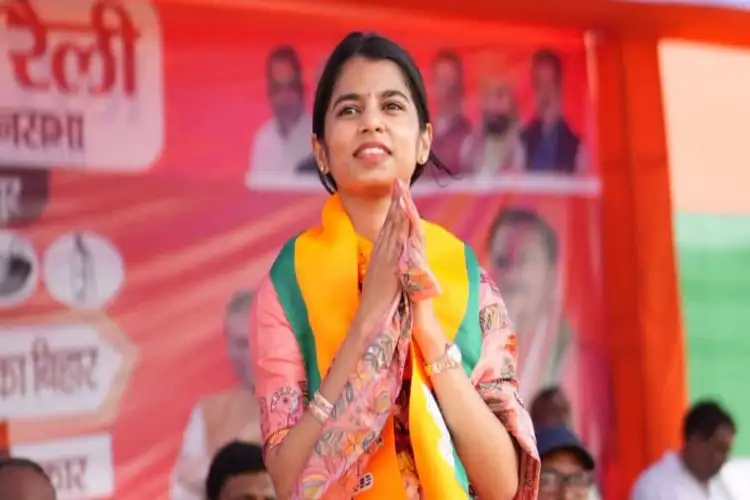 Maithili Thakur secures debut win from Alinagar, becomes youngest MLA in Bihar