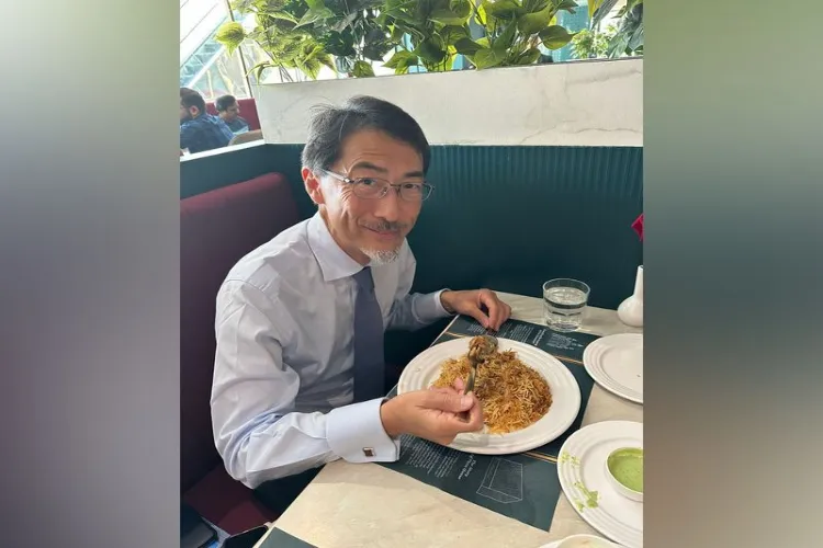 Japanese ambassador tastes biryani in Telangana, says it's addictive