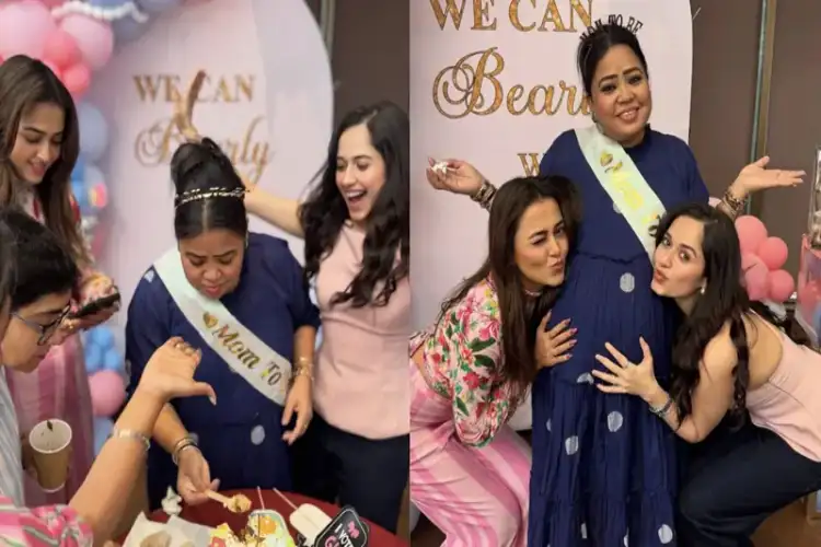Inside Bharti Singh's surprise baby shower bash with Laughter Chef team; Kashmera, Krushna and others join