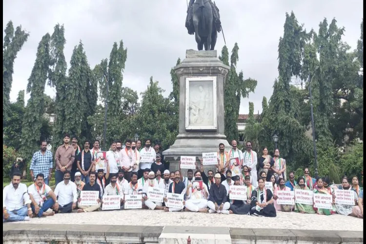 Protests erupt over the removal of Shivaji's statue from a government office in Pune.