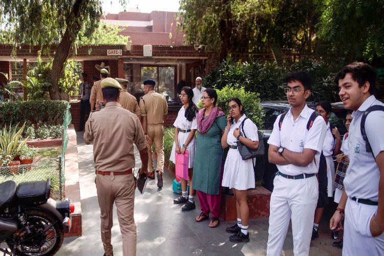 Several Delhi schools received bomb threat emails, but investigations revealed them to be fake.