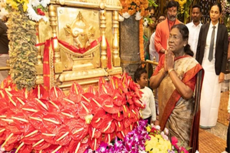 President Draupadi Murmu visited Lord Venkateswara in Tirumala