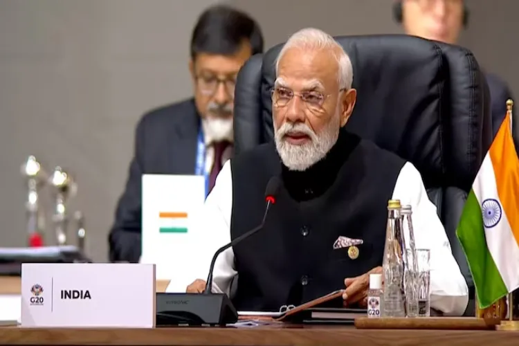 Modi stresses international cooperation and disaster management at G20 summit