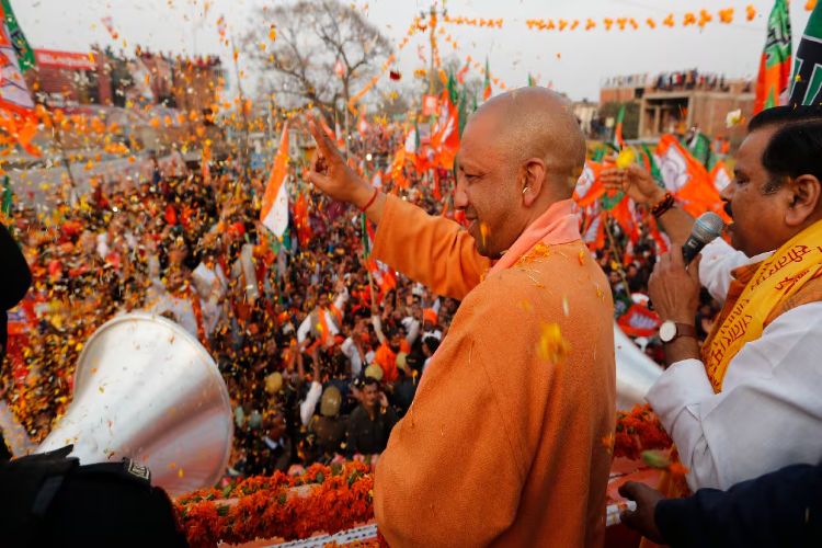 I wish for the beginning of a new era of happiness and prosperity with the restoration of the religious flag in Ayodhya: Yogi