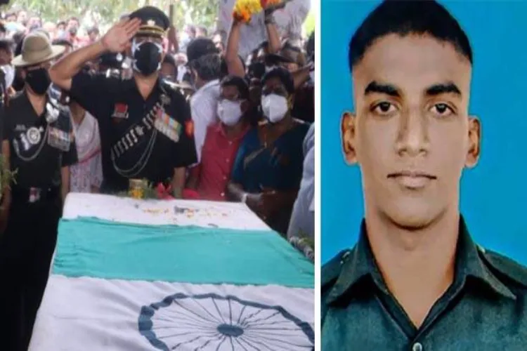 Martyred Army officer Sajeesh K. cremated with dignity in Kerala