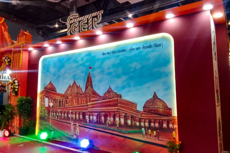 IITF: Glimpse of the proposed Sita Mata Temple at the Bihar Pavilion