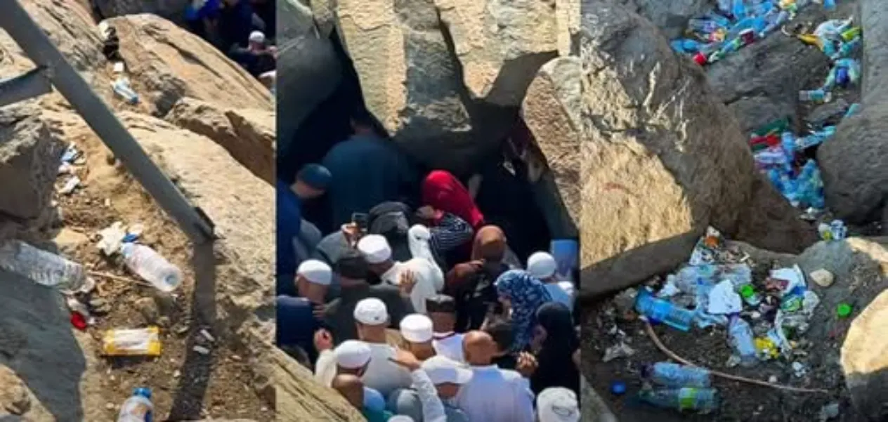 Where the Quran was first revealed, there is now garbage scattered