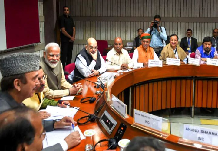All-party meeting held ahead of the winter session of Parliament