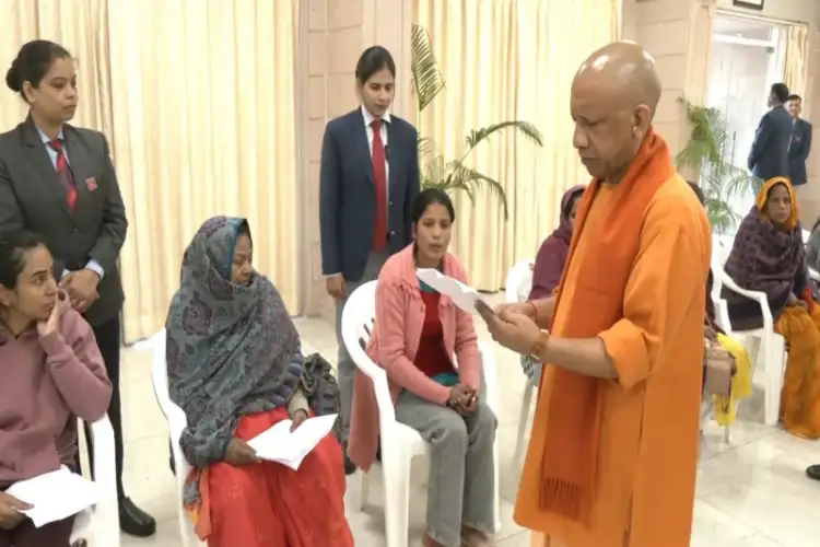 UP CM Yogi Adityanath addresses public grievances, concerns during 'Janta Darshan' in Lucknow