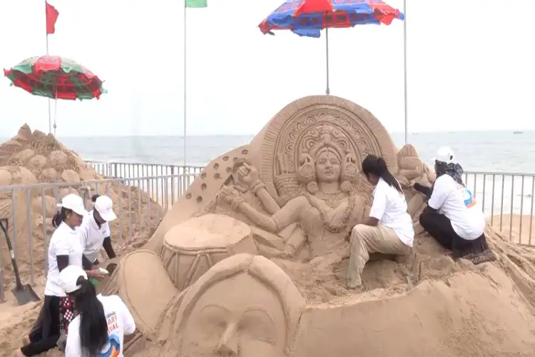 15th edition of International Sand Art Festival begins in Odisha, artists from across world showcase creativity