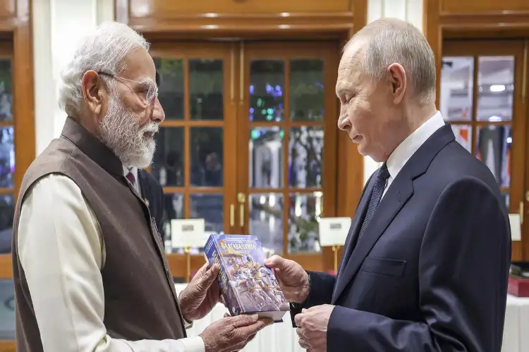 Diplomatic Rendezvous: PM Modi receives President Putin at Hyderabad House ahead of India-Russia Summit