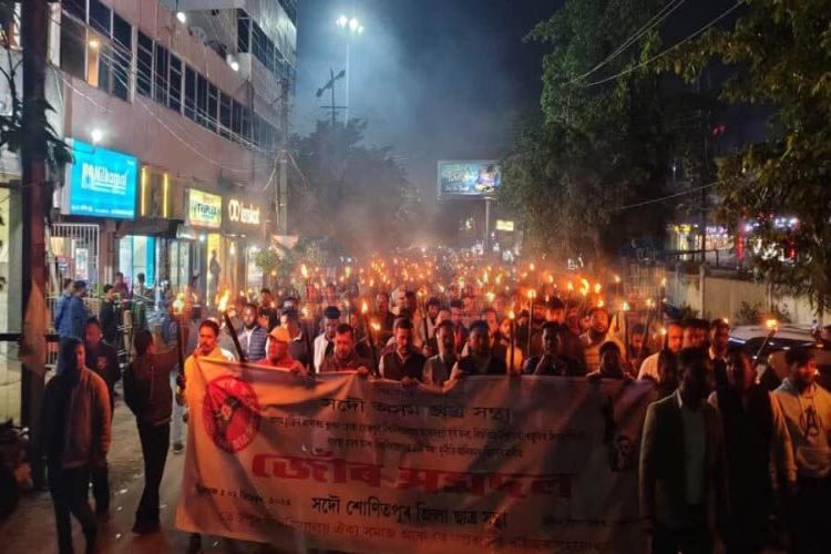 Protesters adamant on the demand for removal of Tezpur University Vice Chancellor, call for bandh