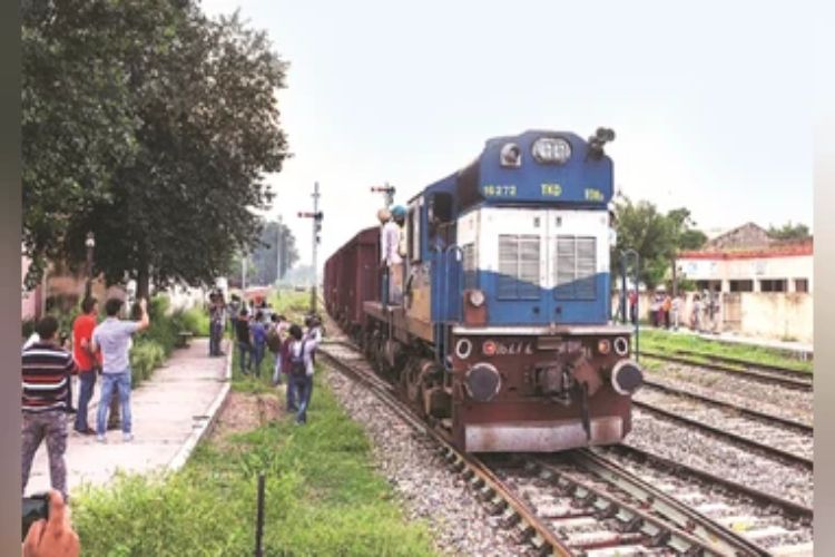 Rail traffic affected in eastern Assam after truck got stuck at a railway crossing.