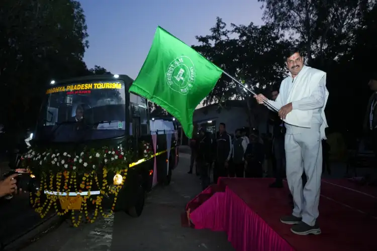 MP CM Mohan Yadav flags off 10 new Canter buses at Panna National Park
