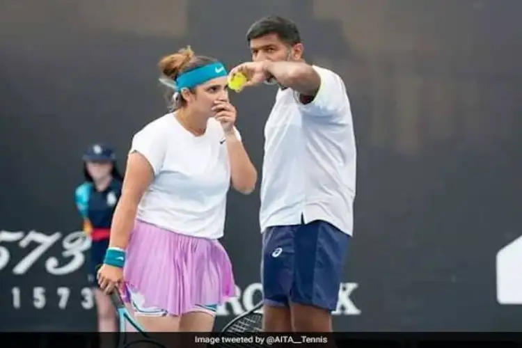 Sania Mirza, Rohan Bopanna reunite on court for exhibition match on opening day of Tennis Premier League Season 7