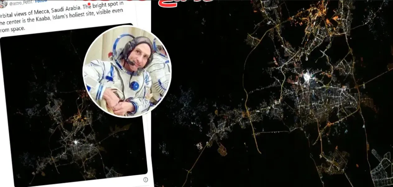 Kaaba illuminated from space: NASA astronaut shares rare photo