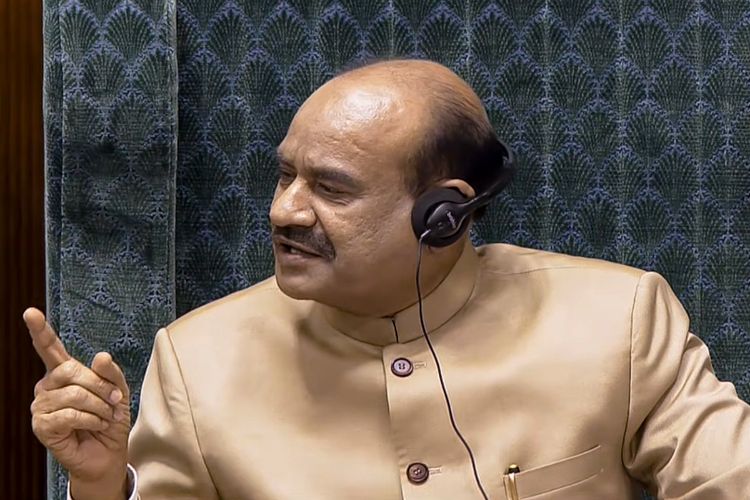Lok Sabha Speaker Birla reprimanded Union Minister Puri for keeping his hands in his pockets.