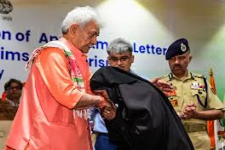 Jammu and Kashmir: Governor Manoj Sinha distributed appointment letters to the families of victims of terrorist attacks.