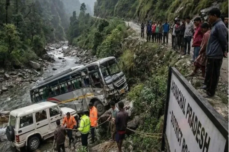 Arunachal Pradesh: 14 people from Assam killed as truck falls into a gorge; seven still missing.