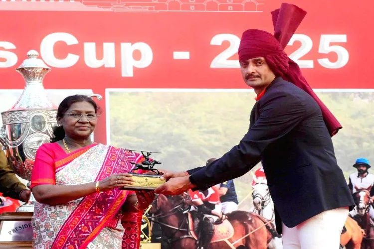 President Murmu watched a traditional polo match in Imphal.