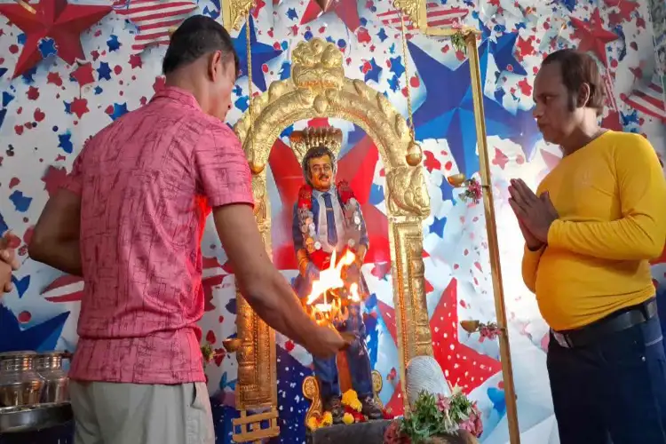 Rajinikanth fan holds special puja at 'Rajini Temple' to mark superstar's 75th birthday, says 
