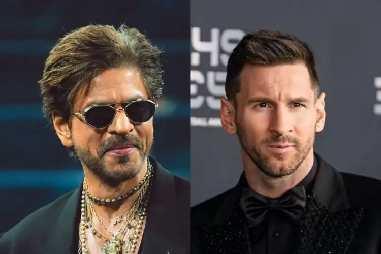 Lionel Messi unveils his 70-foot statue, meets Shah Rukh Khan ahead of Salt Lake event