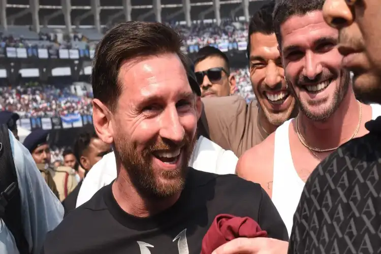 Lionel Messi reaches Hyderabad, football icon's second pit stop for 'GOAT India Tour'