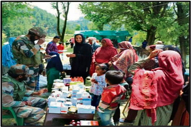 In Poonch, the Indian Army organized a free veterinary and medical camp for the villagers.