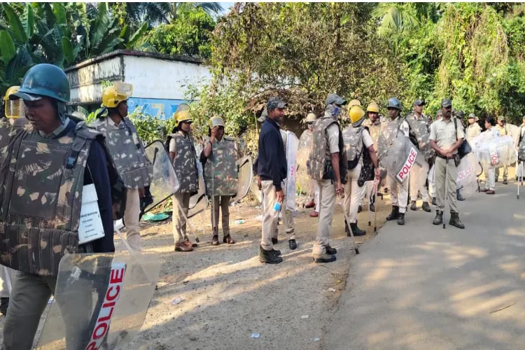 Violence erupts in Malkangiri after woman's murder: Police conduct flag march to restore peace in the region.