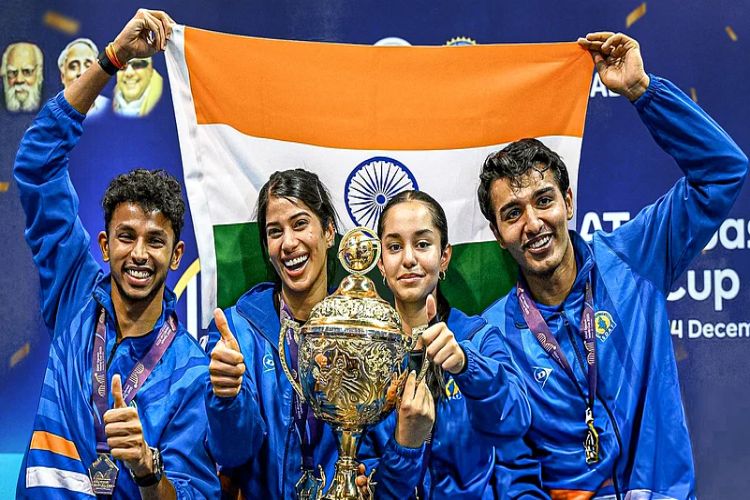 Indian squash team creates history