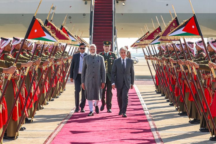 The visit will boost relations between the two countries: PM Modi after reaching Jordan