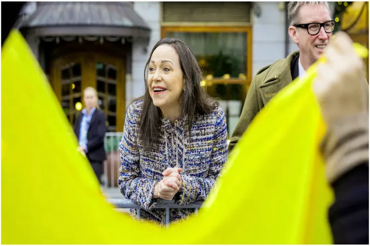 Maria Corina Machado was injured while on her way to receive the Nobel Peace Prize.