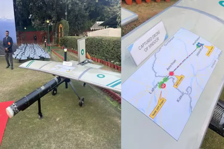 Operation Sindoor: Indian Army displays Pakistani drone of Turkish origin.