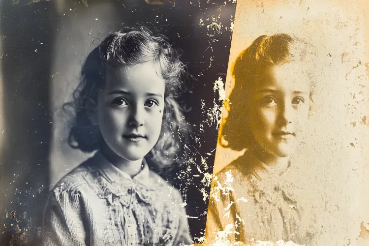How AI is revolutionizing the restoration of old photos and image extension, preserving memories.