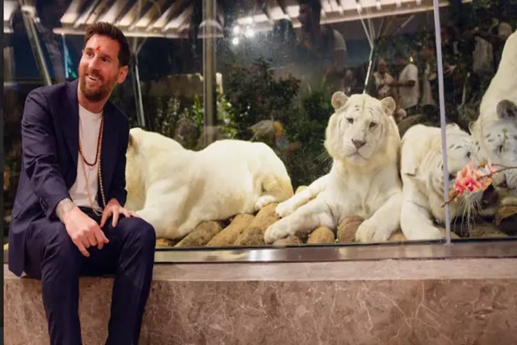 Messi visited 'Vantara', a wildlife conservation center in Jamnagar.