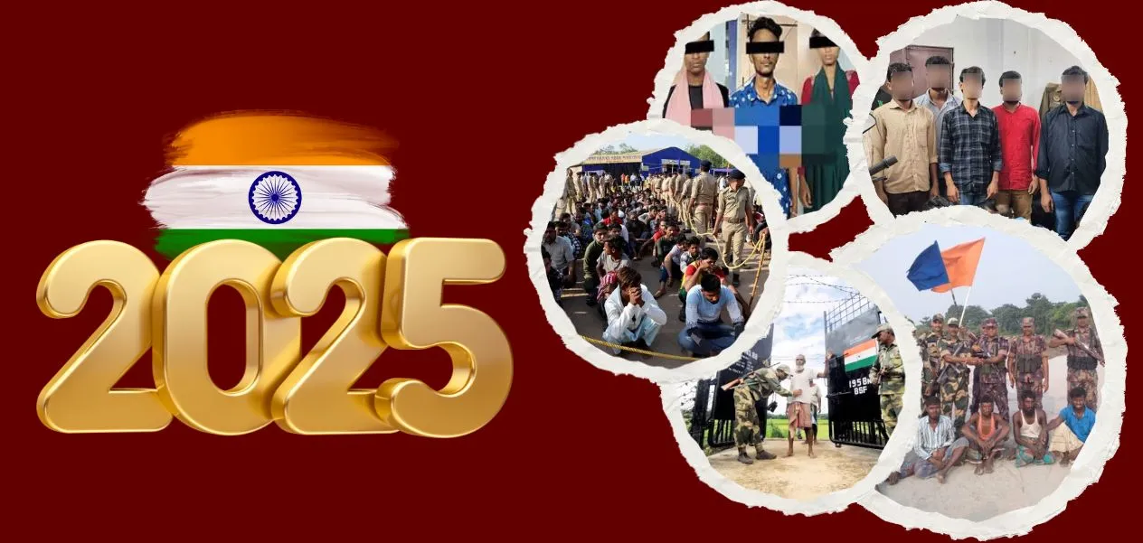 Year 2025: Bangladeshis topped the list of infiltrators arrested in India this year.