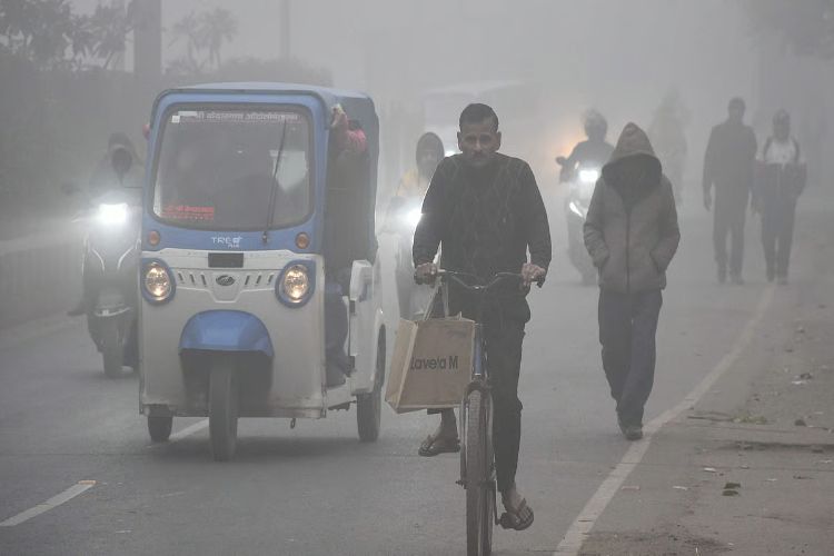 Dense fog engulfs several districts of Uttar Pradesh, severe cold continues