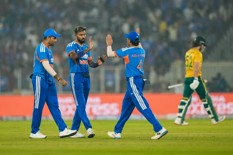 Thanks to Hardik Pandya's record-breaking half-century, India defeated South Africa to win the T20 series.